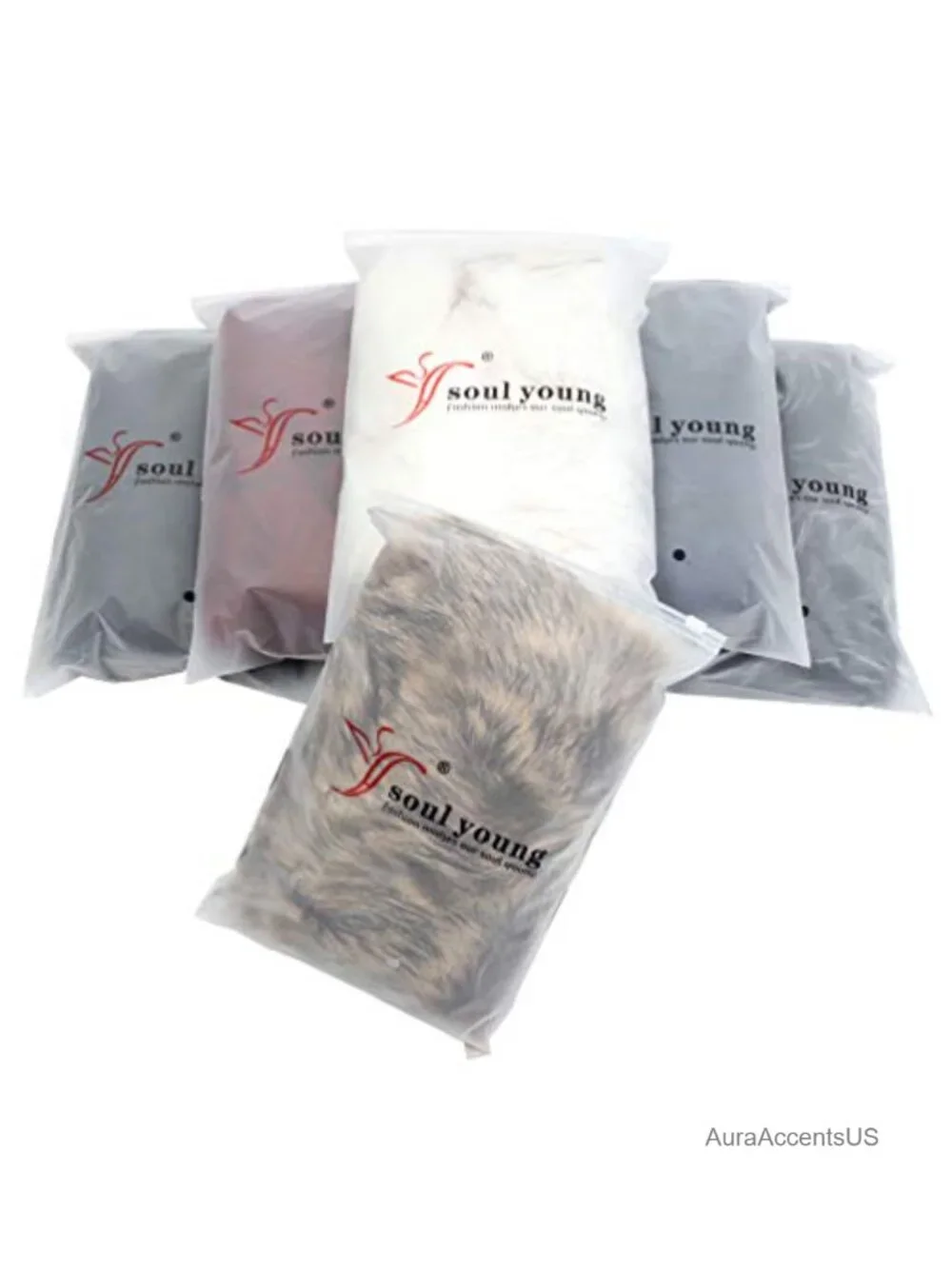 Faux Fur Collar Neck Warmer Scarf Wrap Women's Winter Accessory